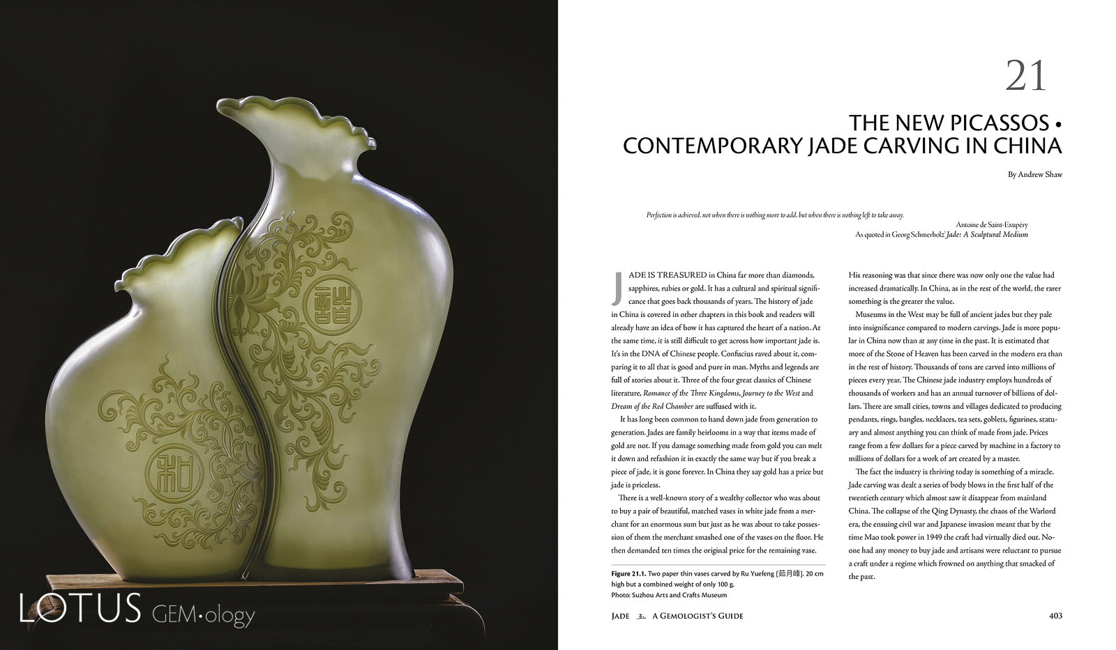 Jade A Gemologists Guide Modern Carving