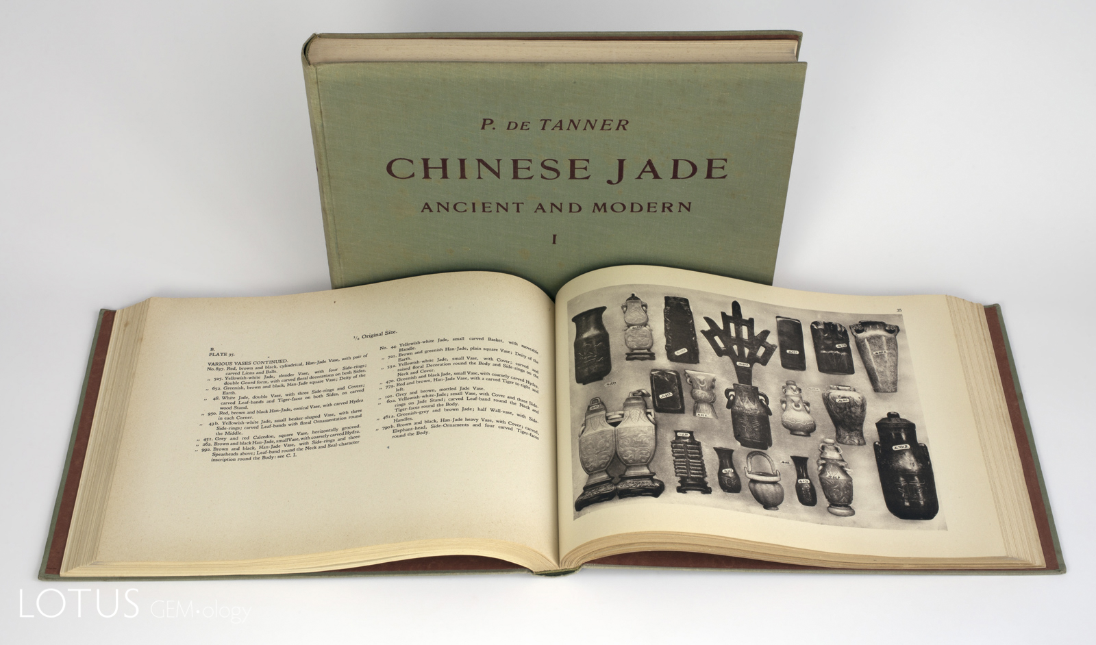 The two-volume 1925 de Tanner set, Chinese Jade: Ancient and Modern, is one of the most collectable books on jade
