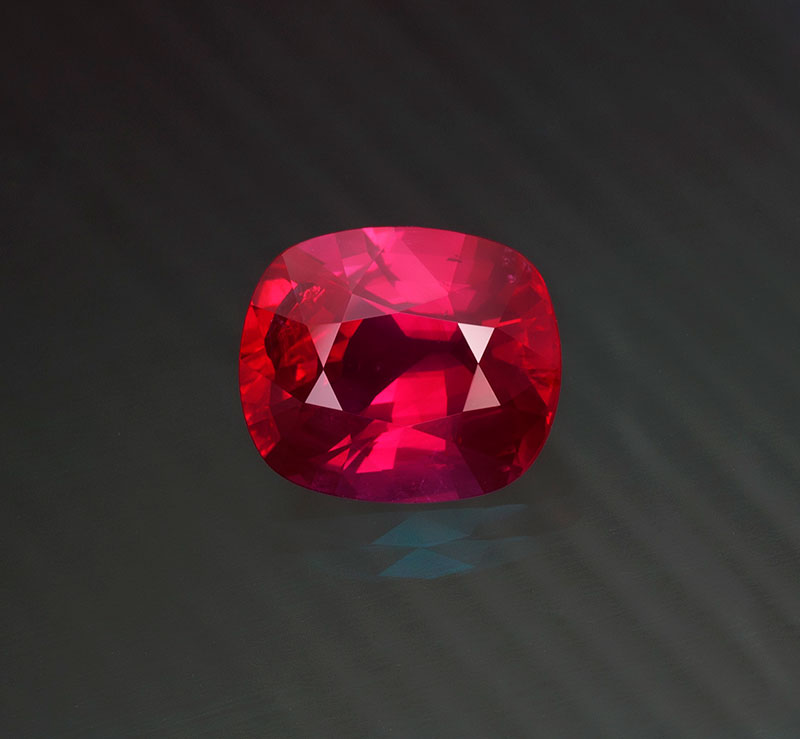 Since their discovery in 2009, the Montepuez ruby mines in Mozambique have produced the lion's share of the world's fine ruby. 15.07 ct; unheated; Crown Color. Photo: Wimon Manorotkul
