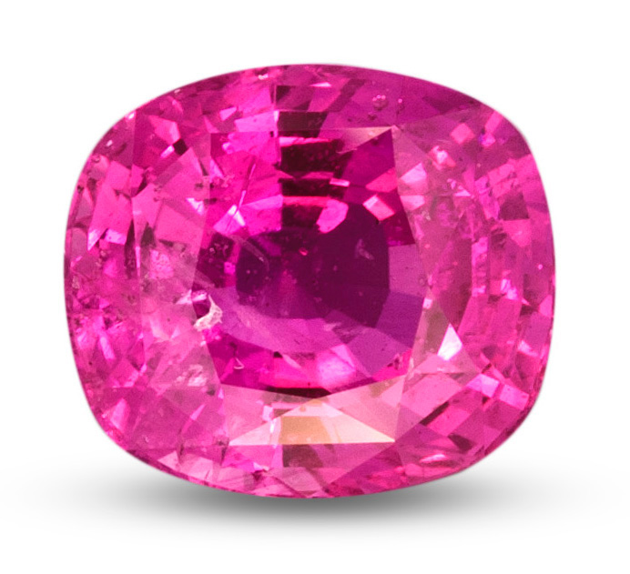 Hot pink sapphire