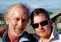 Monty Chitty (left) moved to Aspen, Colorado at the encouragement of his late friend, Hunter S. Thompson. His introduction to the insane gem posse was via cryptic screed to RWH on a sheet of old Rangoon Strand Hotel stationery. A torn fragment of a 45-kyat Burmese banknote, with a brief message stating that someone would soon present the missing half sealed the deal. Monty provided adult supervision, good humor and a welcome shoulder to cry upon when RWH learned his house might be burning down. Contact him at elcapitan@cubanrum.com. Hip flask and snake venom required. Warne Chitty (right) began his gemological studies with a trip to Colombia's emerald mines with Ron Ringsrud. Warne now sports a G.G., an F.G.A. and is currently angling for a B.m.F. in Great Britain. His dream job is guiding Guji through Aspen's nightlife scene. Contact him at warne@aspenpimped.com. Prophylactics required.
