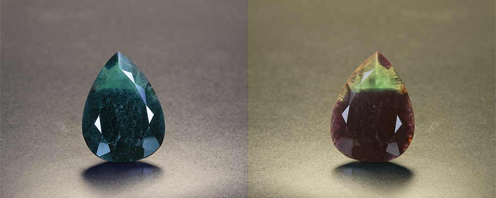 An Alexandrite-Emerald Intergrowth, Reportedly from Russia