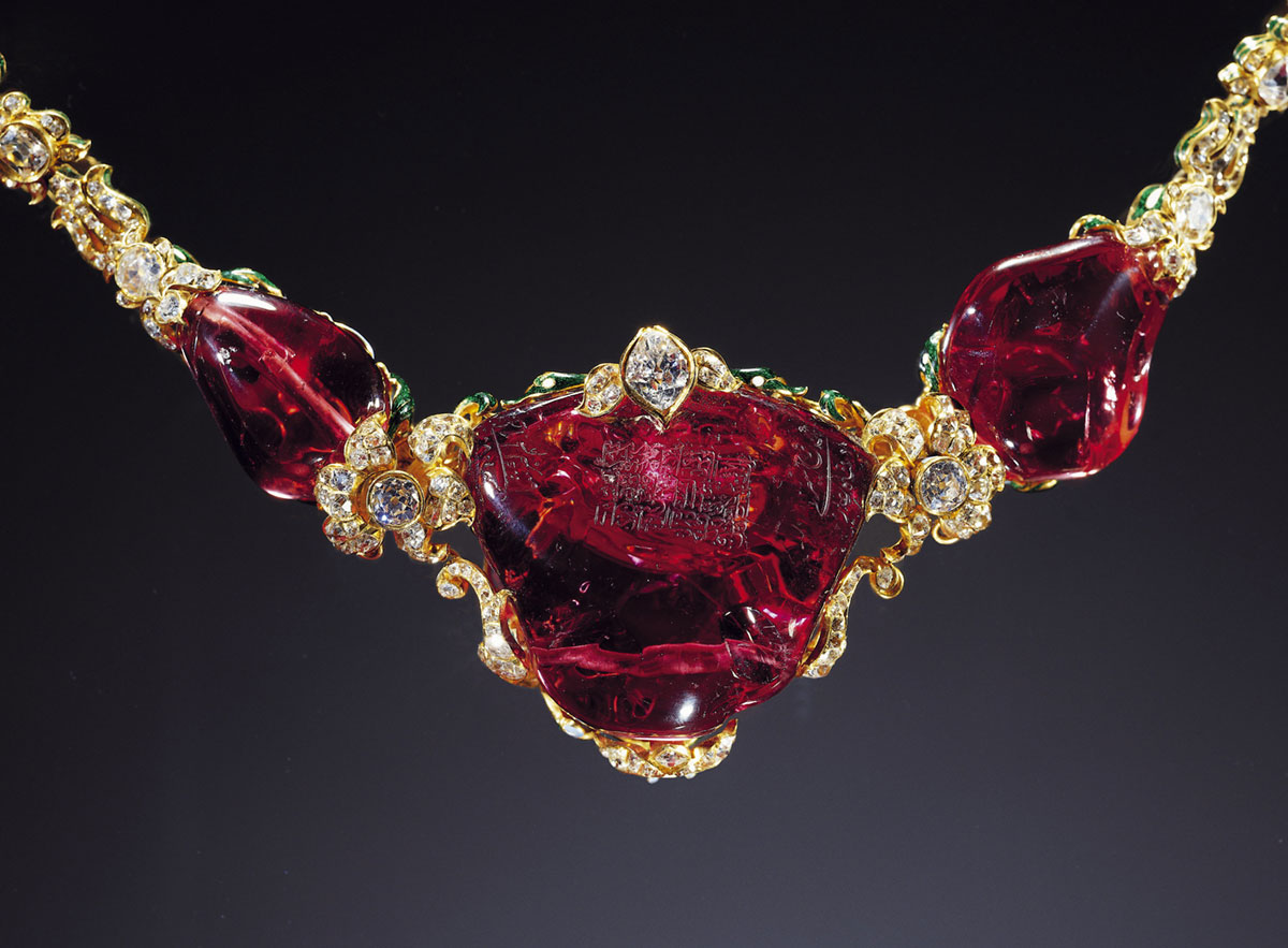 The Timur Ruby. Click on the photo for a larger image.