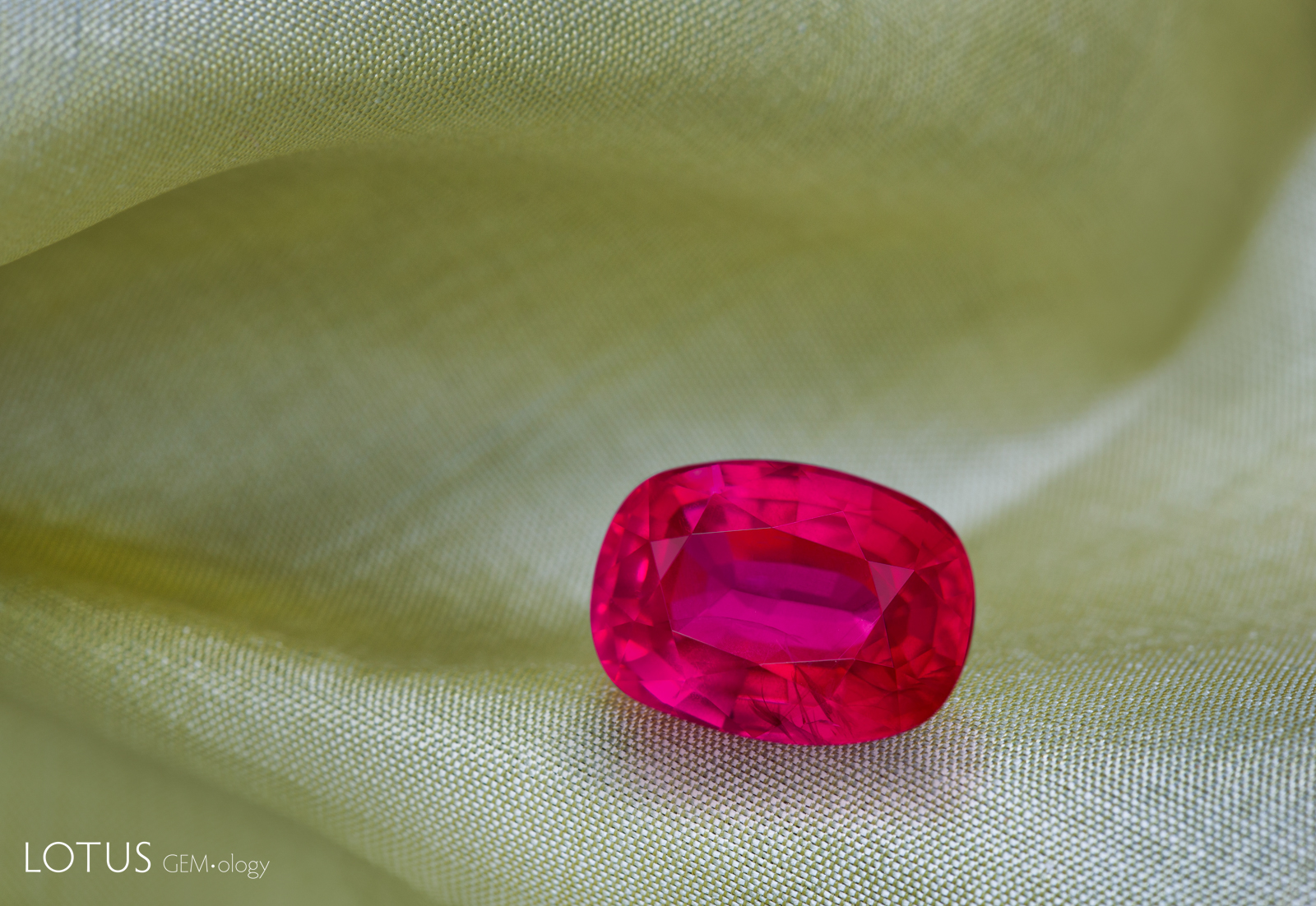 Figure 1. A 5.47 ct ruby submitted by a client for testing. Photo by Ronnakorn Manorotkul/Lotus Gemology.