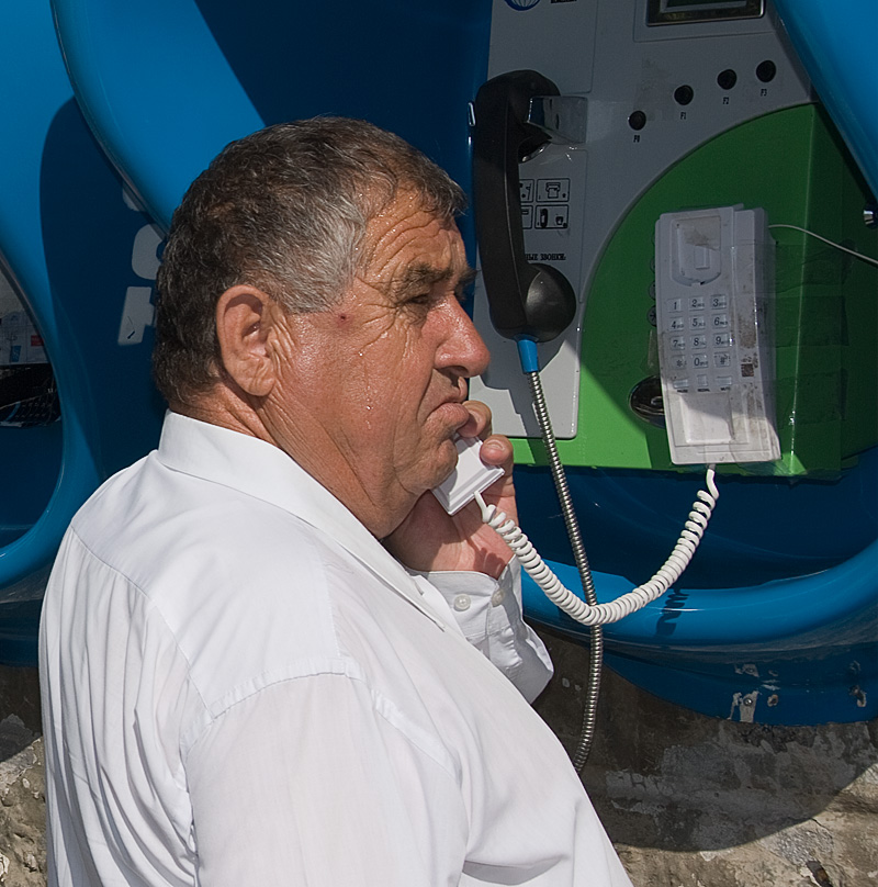 Big Brother is still listening A public phone in Dushanbe. Photo: Richard W. Hughes