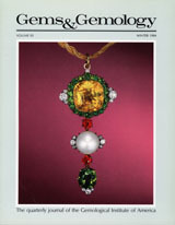 Russian hydrothermal synthetic emeralds