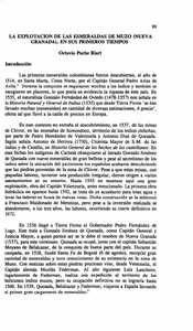 La explotación de las esmeraldas de Muzo (Nueva Granada), en sus primeros tiem