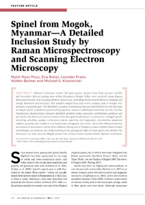 Spinel from Mogok, Myanmar—A detailed inclusion study by Raman microspectroscopy and scanning electron microscopy