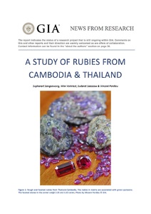 A Study of Rubies from Cambodia & Thailand