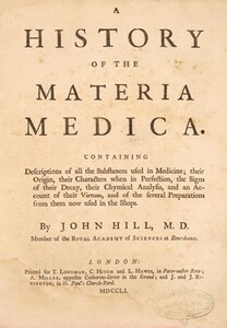 A History of the Materia Medica