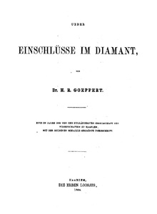 Ueber Einschlüsse im Diamant