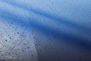 Heat-altered fingerprint in a Sri Lanka blue sapphire. Heating causes tiny microfractures as the negative crystals burst.