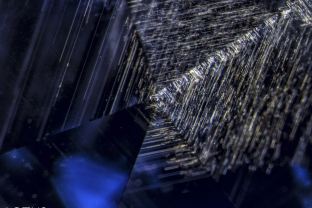 Rutile silk in a sapphire from Sri Lanka.