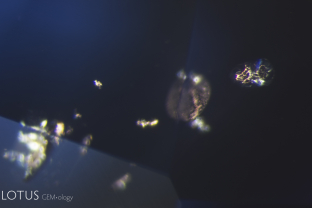 Zircon crystals are a common inclusion in Madagascar sapphires like this one.