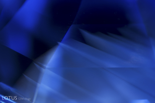 Dense “parquet” style zoned clouds in an untreated Sri Lanka sapphire.