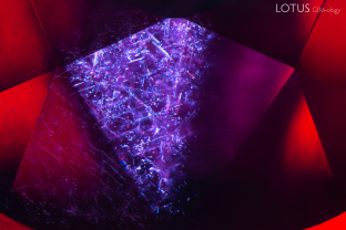 A sprinkle of rutile silk in this Mozambique ruby provides evidence that the stone is natural.