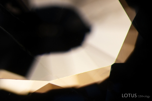 This sapphire was treated with heat and pressure.
