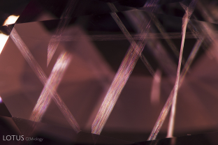 Dislocations decorate the interior of this spinel from Vietnam. These may sometimes alter to hogbomite.