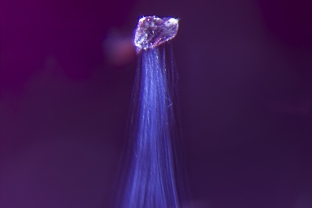 A crystal lifts off within this spinel from the classic Kuh-i-Lal locality in Tajikistan. Most of the world’s most famous spinels are believed to have been mined at Kuh-i-Lal.